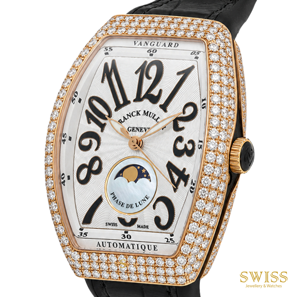 Franck Muller Vanguard Moonphase Diamond Automatic Watch