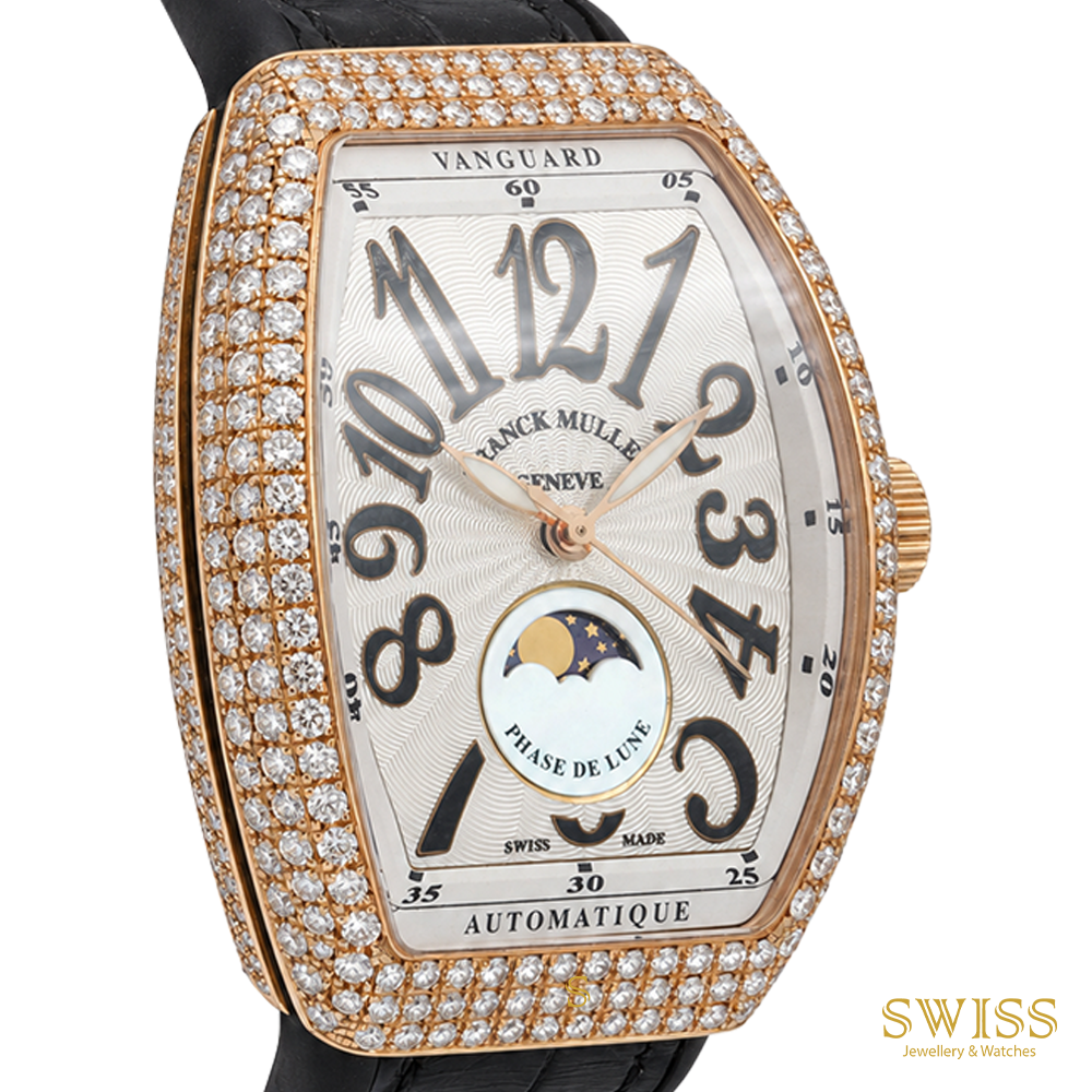 Franck Muller Vanguard Moonphase Diamond Automatic Watch