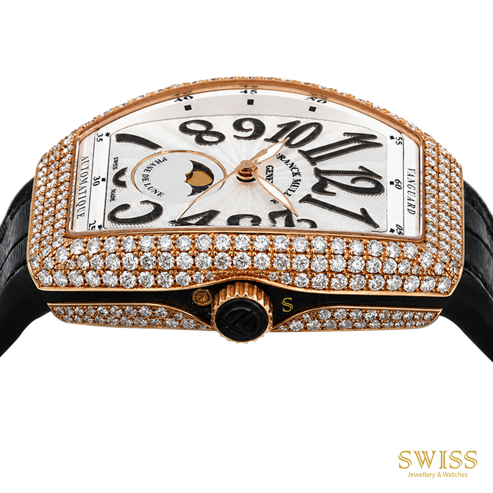 Franck Muller Vanguard Moonphase Diamond Automatic Watch