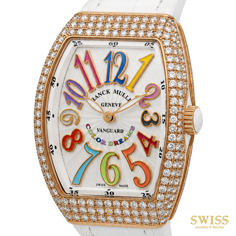 Franck Muller Vanguard Color Dreams Rose Gold Diamond Watch
