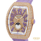 Franck Muller Vanguard Moonphase Diamond Automatic Watch (Lavender Edition)