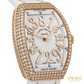 Franck Muller Vanguard Crazy Hours Diamond Rose Gold Watch