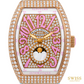 Franck Muller Vanguard Moonphase Diamond Rose Gold Watch (Pink & Turquoise Edition)