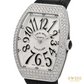 Franck Muller Vanguard Diamond Quartz Watch Black Arabic Numerals