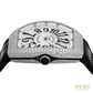 Franck Muller Vanguard Diamond Quartz Watch Black Arabic Numerals