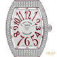 Franck Muller Vanguard Diamond Quartz Watch Red Accents