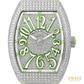 Franck Muller Vanguard Steel Diamond Pavé Green Dial