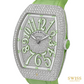 Franck Muller Vanguard Steel Diamond Pavé Green Dial