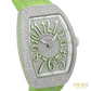 Franck Muller Vanguard Steel Diamond Pavé Green Dial