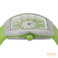 Franck Muller Vanguard Steel Diamond Pavé Green Dial