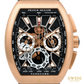 Franck Muller Vanguard Skeleton Chronograph Rose Gold