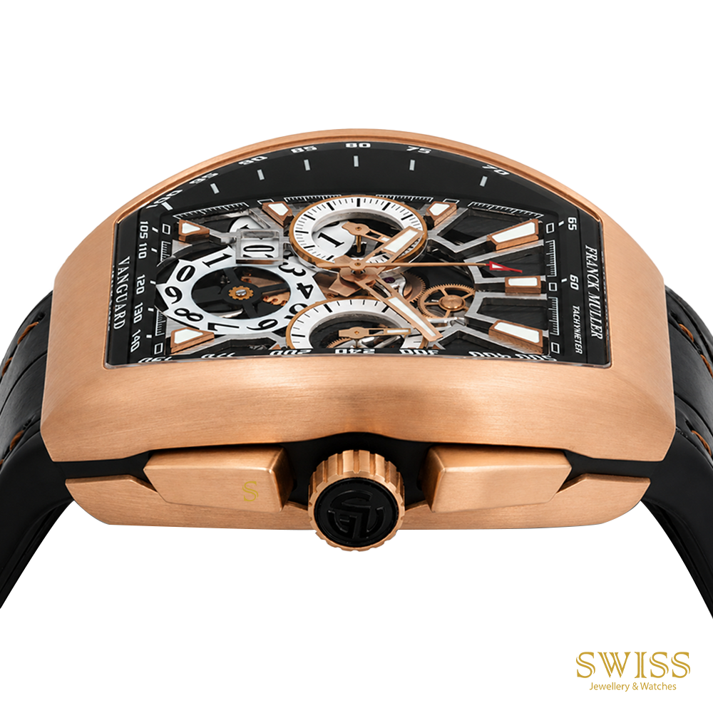 Franck Muller Vanguard Skeleton Chronograph Rose Gold