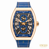 Franck Muller Vanguard Master Banker Rose Gold Blue Dial