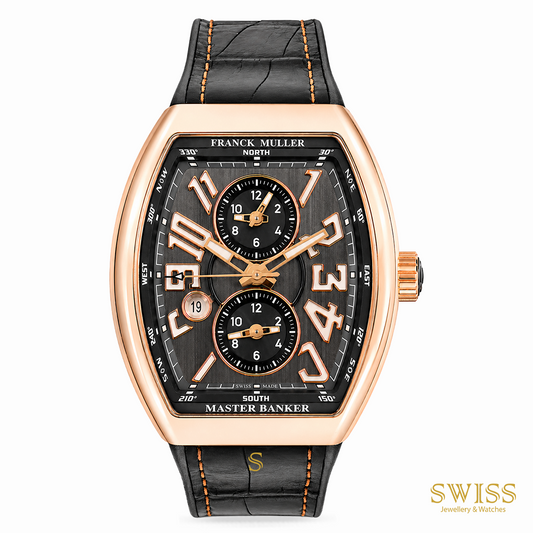 Franck Muller Vanguard Master Banker Rose Gold Grey Dial