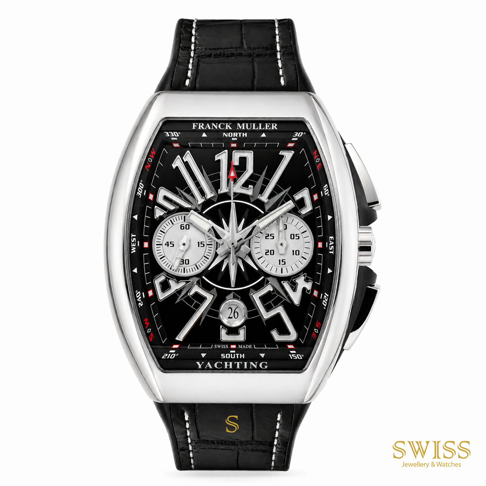 Franck Muller Vanguard Yachting Chronograph Steel Black Dial