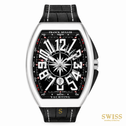 Franck Muller Vanguard Yachting Steel Black Dial