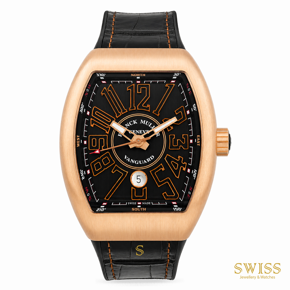 Franck Muller Vanguard Rose Gold Black Dial Automatic
