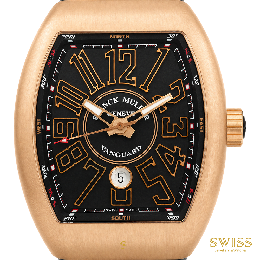 Franck Muller Vanguard Rose Gold Black Dial Automatic