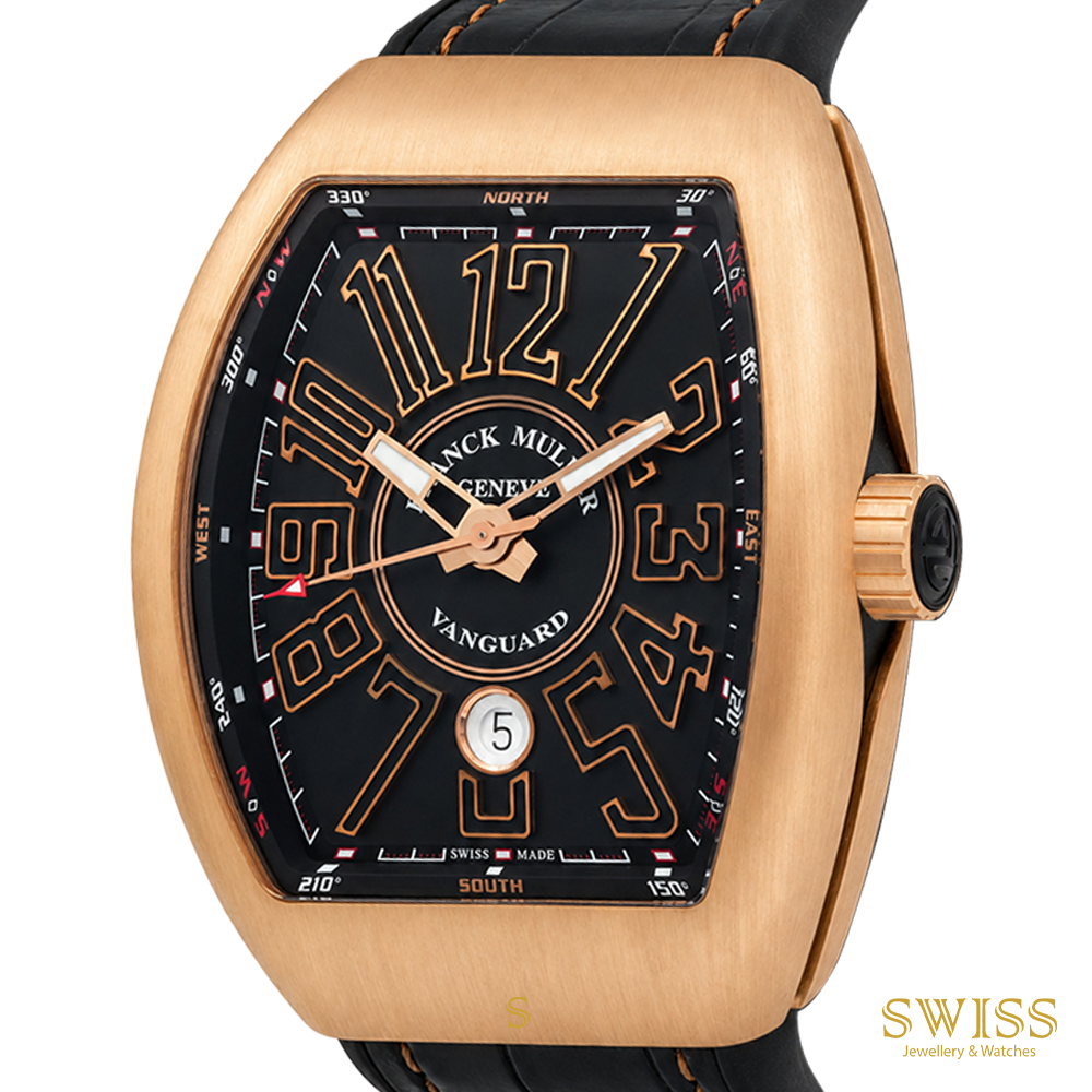 Franck Muller Vanguard Rose Gold Black Dial Automatic