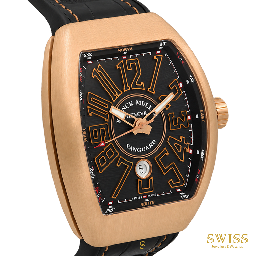 Franck Muller Vanguard Rose Gold Black Dial Automatic