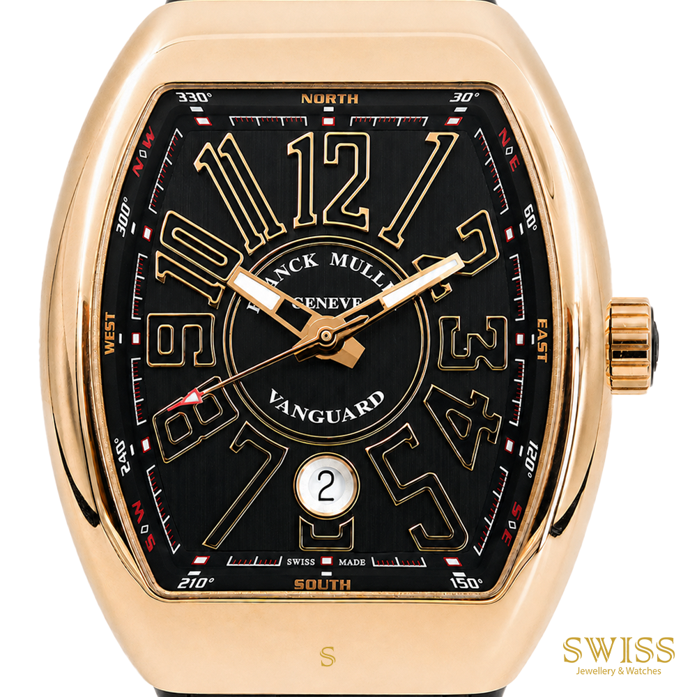 Franck Muller Vanguard Rose Gold Black Dial Automatic