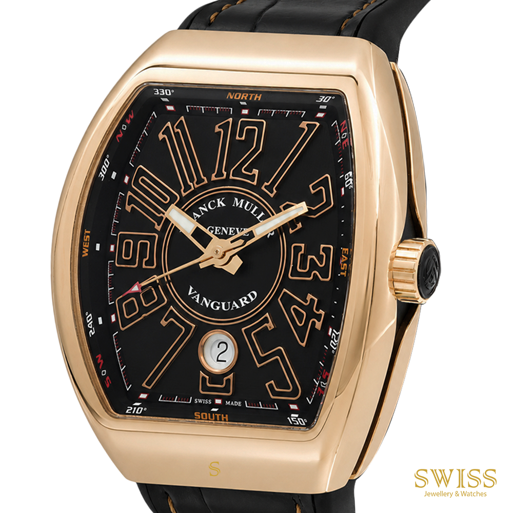 Franck Muller Vanguard Rose Gold Black Dial Automatic