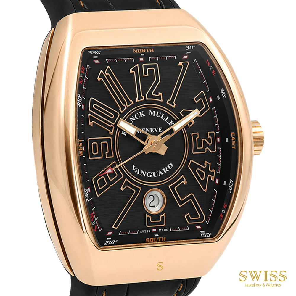 Franck Muller Vanguard Rose Gold Black Dial Automatic