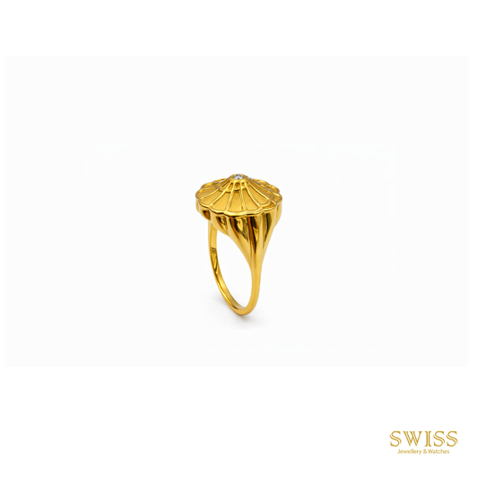 Carrera y Carrera Rosette Diamond Gold Ring Ref 488930