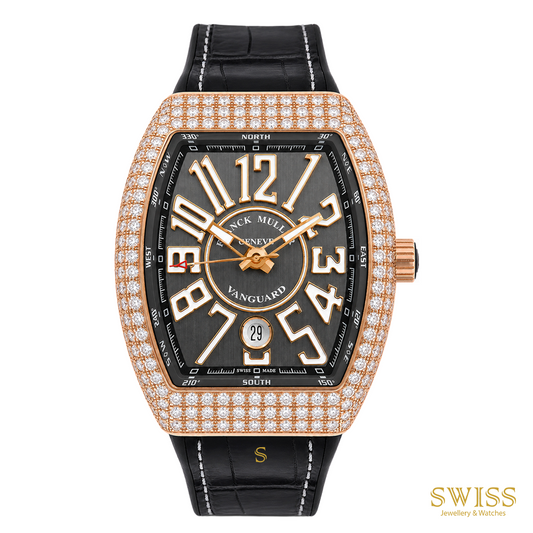 Franck Muller Vanguard Rose Gold Diamond Set Automatic