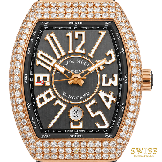 Franck Muller Vanguard Rose Gold Diamond Set Automatic