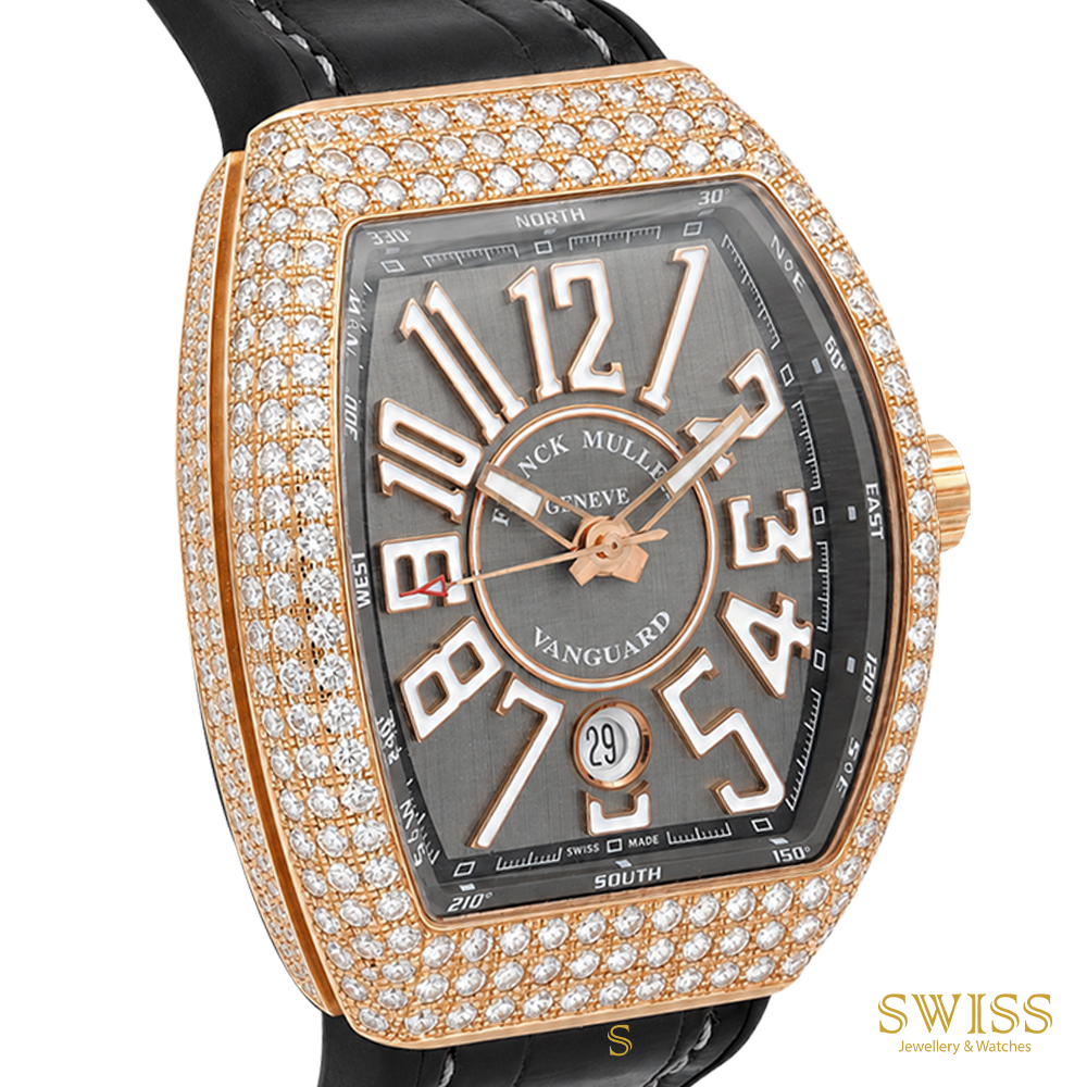 Franck Muller Vanguard Rose Gold Diamond Set Automatic