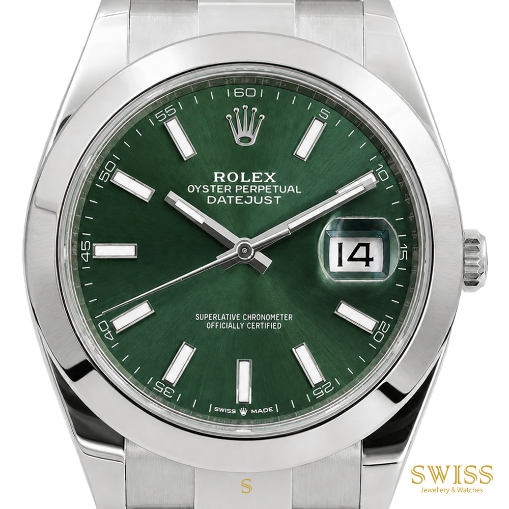 Rolex Datejust 41 Green Dial Oystersteel