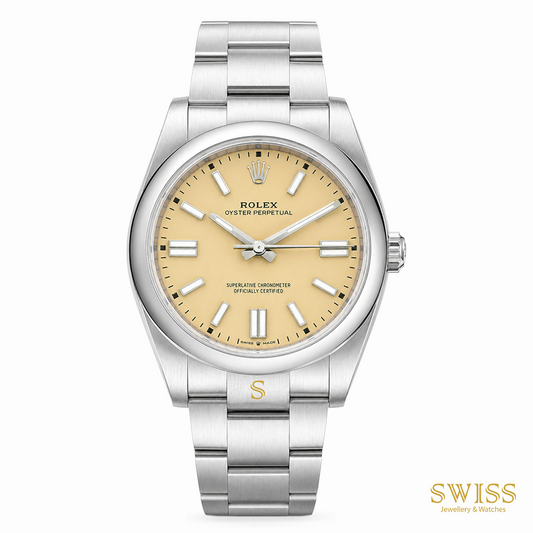 Rolex Oyster Perpetual 41 Champagne Dial Oystersteel