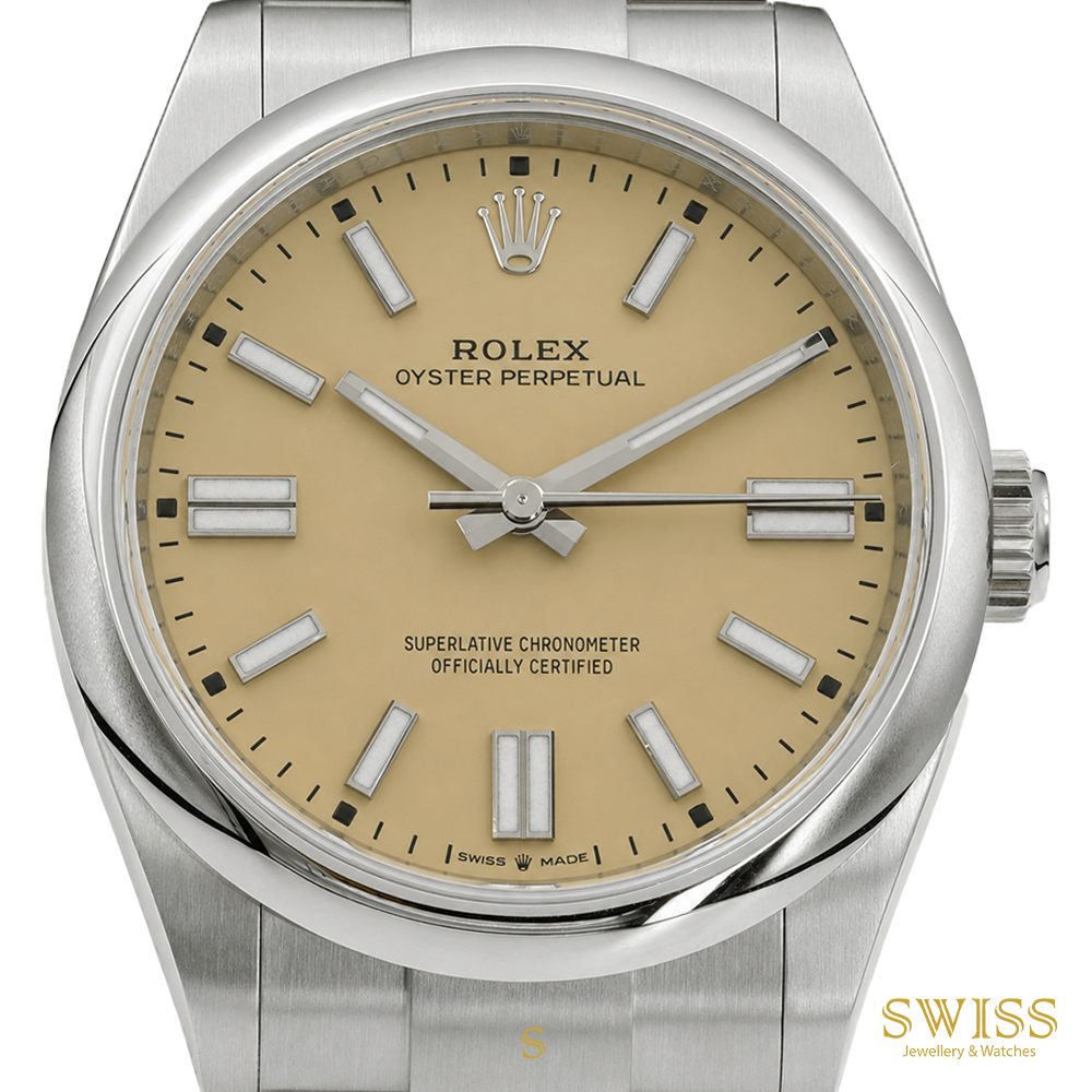 Rolex Oyster Perpetual 41 Champagne Dial Oystersteel
