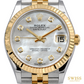 Rolex Datejust 31 Mother-of-Pearl Diamond Dial Yellow Rolesor