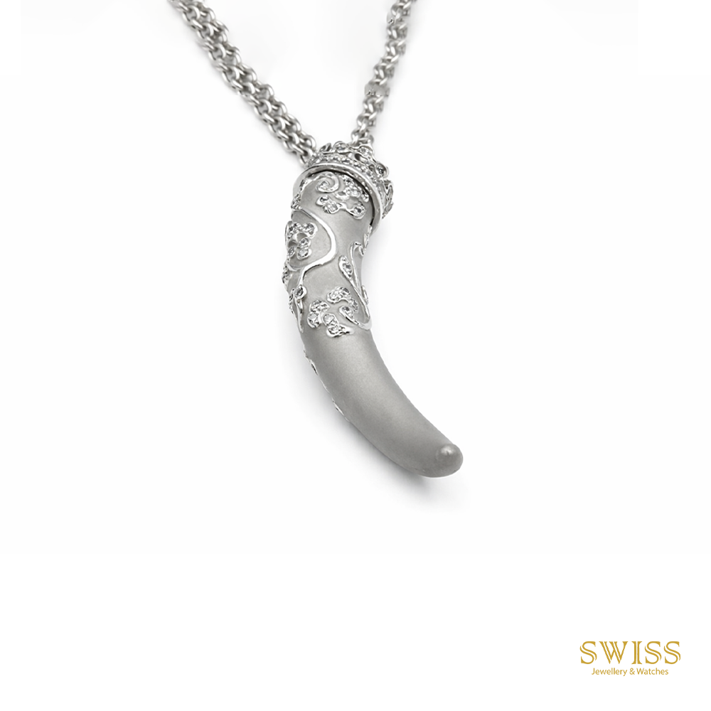 Carrera y Carrera Diamond Horn Pendant Necklace 1007588