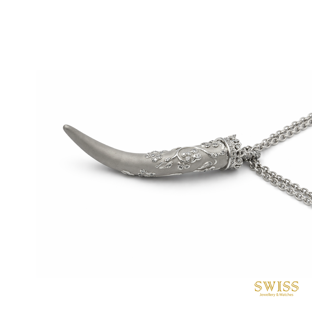 Carrera y Carrera Diamond Horn Pendant Necklace 1007588