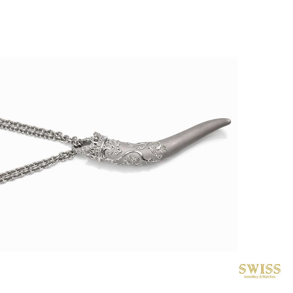 Carrera y Carrera Diamond Horn Pendant Necklace 1007588