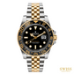 Rolex GMT-Master II Yellow Rolesor Black Grey Bezel Jubilee