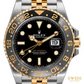 Rolex GMT-Master II Yellow Rolesor Black Grey Bezel Jubilee