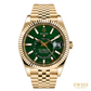 Rolex Sky-Dweller Yellow Gold Green Dial