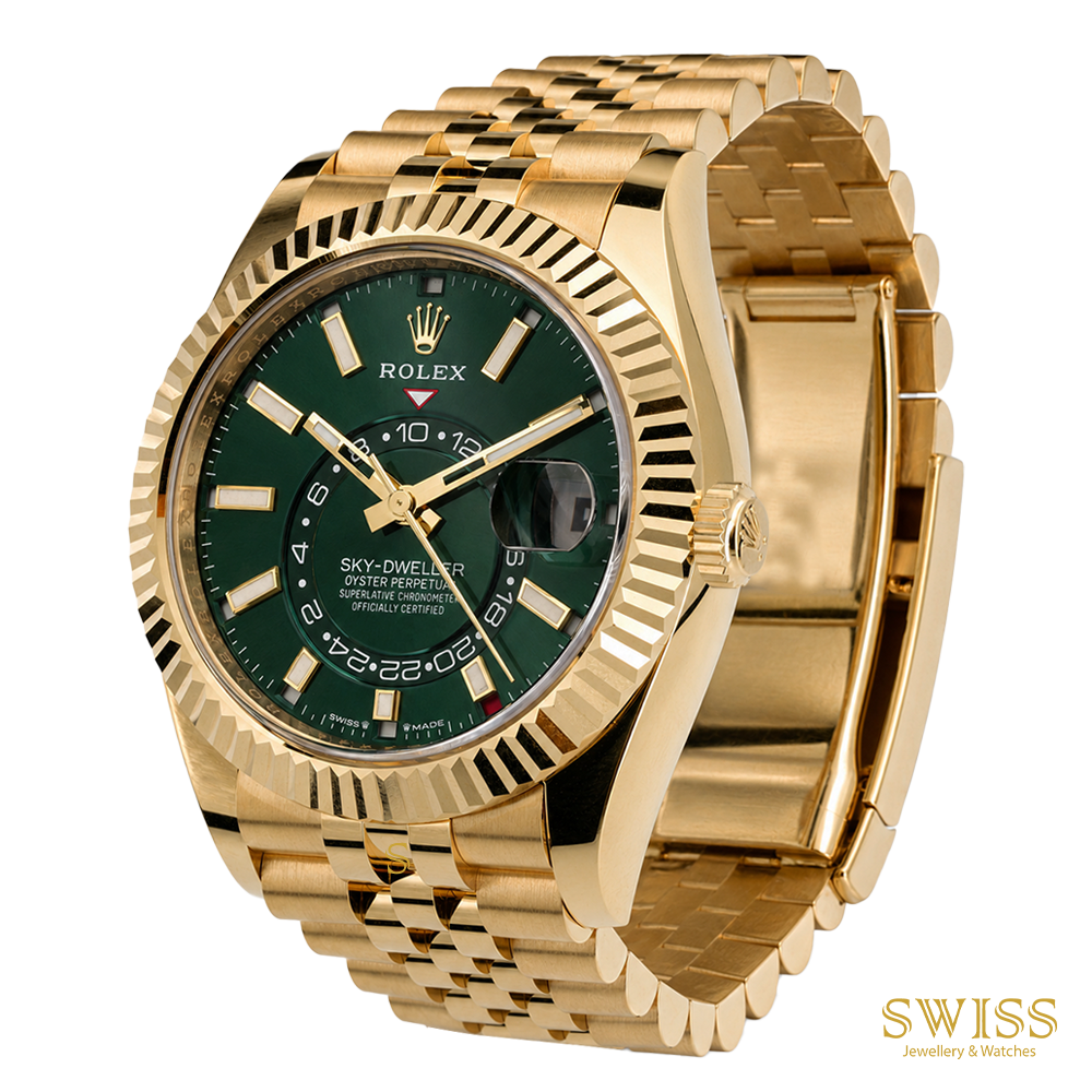 Rolex Sky-Dweller Yellow Gold Green Dial