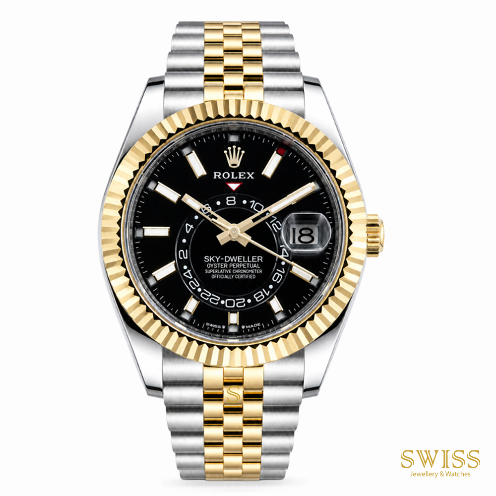 Rolex Sky-Dweller Yellow Rolesor Black Dial