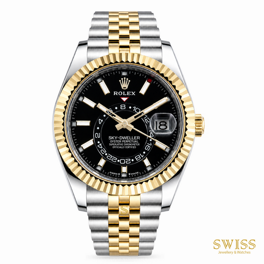 Rolex Sky-Dweller Yellow Rolesor Black Dial