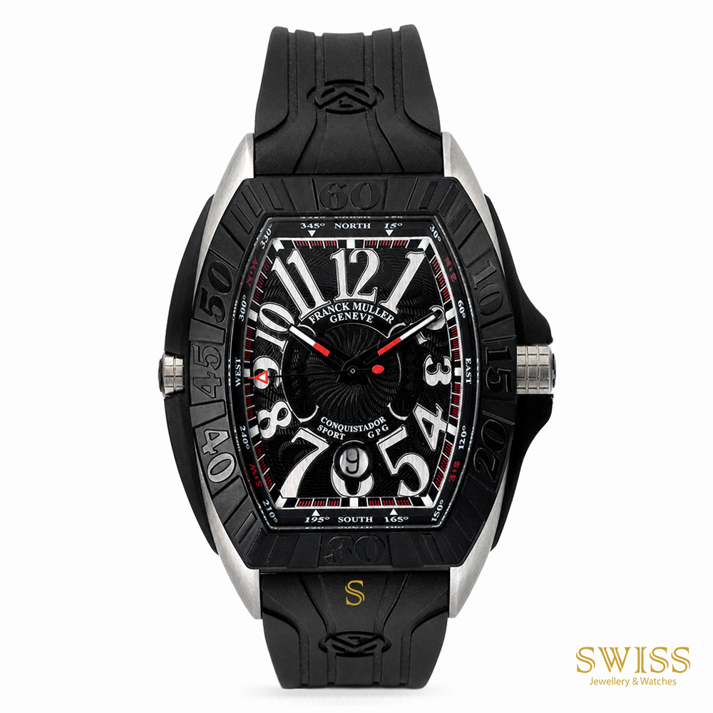 Franck Muller Conquistador Grand Prix Sport Automatic Watch Black Titanium