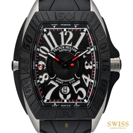 Franck Muller Conquistador Grand Prix Sport Automatic Watch Black Titanium