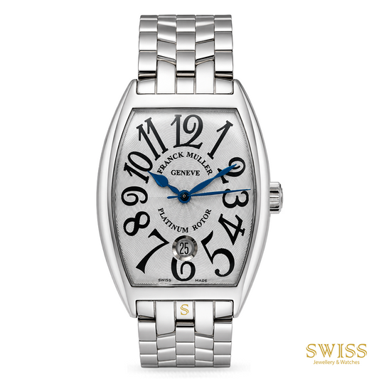 Franck Muller Cintrée Curvex Platinum Rotor Automatic Stainless Steel Bracelet