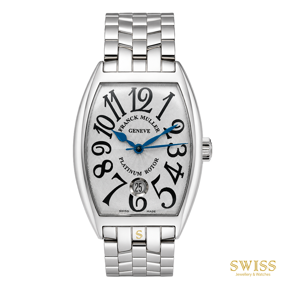 Franck Muller Cintrée Curvex Platinum Rotor Automatic Stainless Steel Bracelet