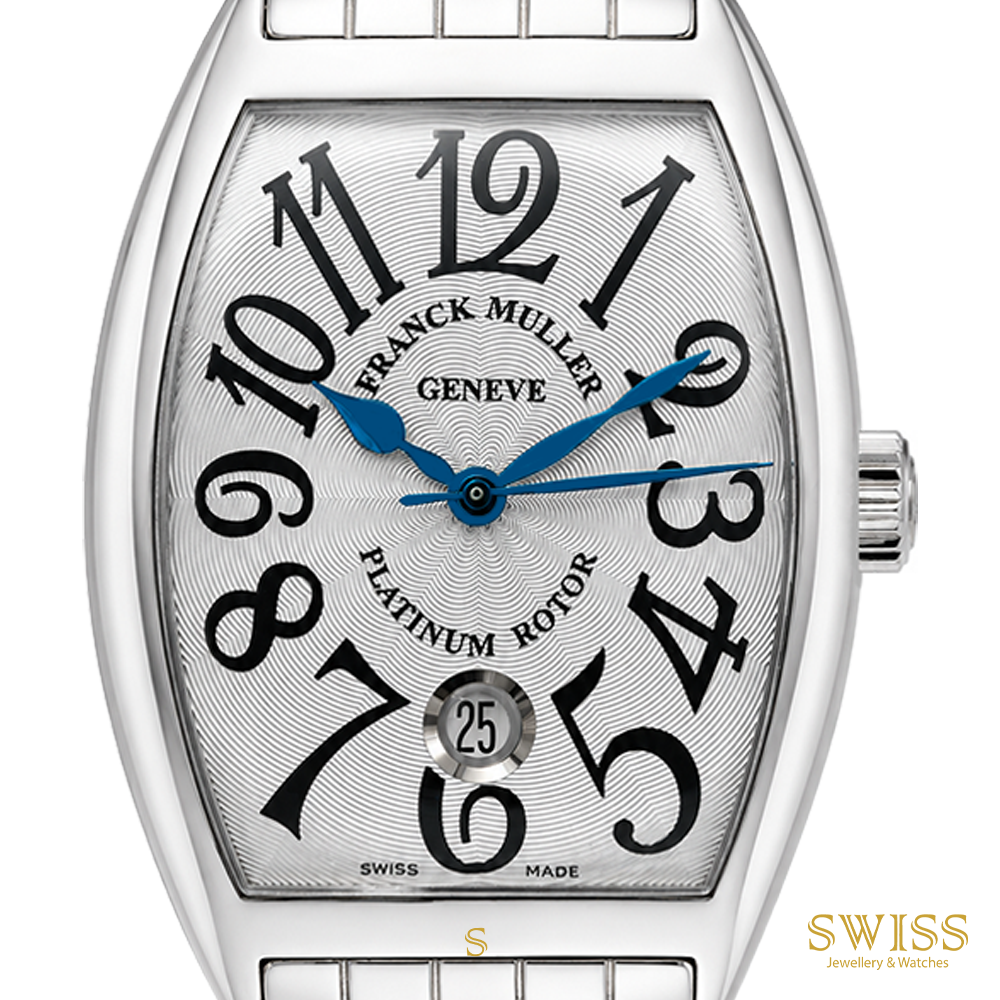Franck Muller Cintrée Curvex Platinum Rotor Automatic Stainless Steel Bracelet