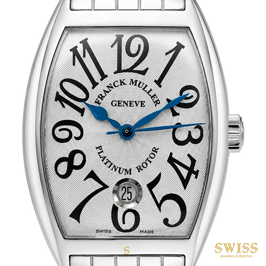 Franck Muller Cintrée Curvex Platinum Rotor Automatic Stainless Steel Bracelet